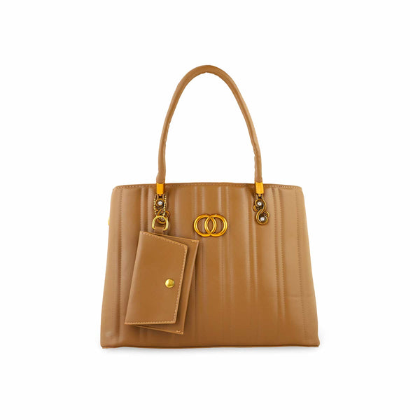Brown Formal Hand Bag For Ladies P36152