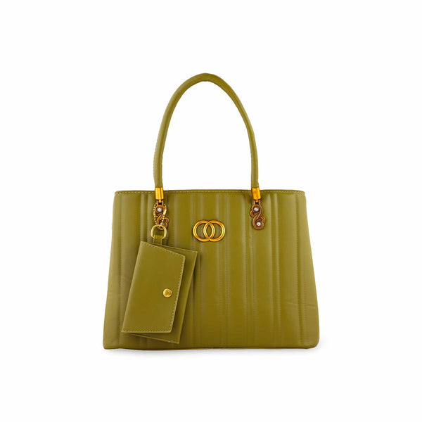 Green Formal Hand Bag For Ladies P36152