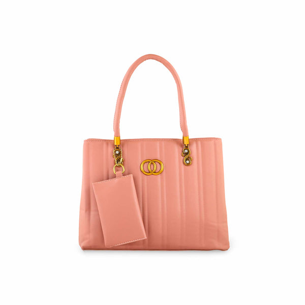 Pink Formal Hand Bag For Ladies P36152