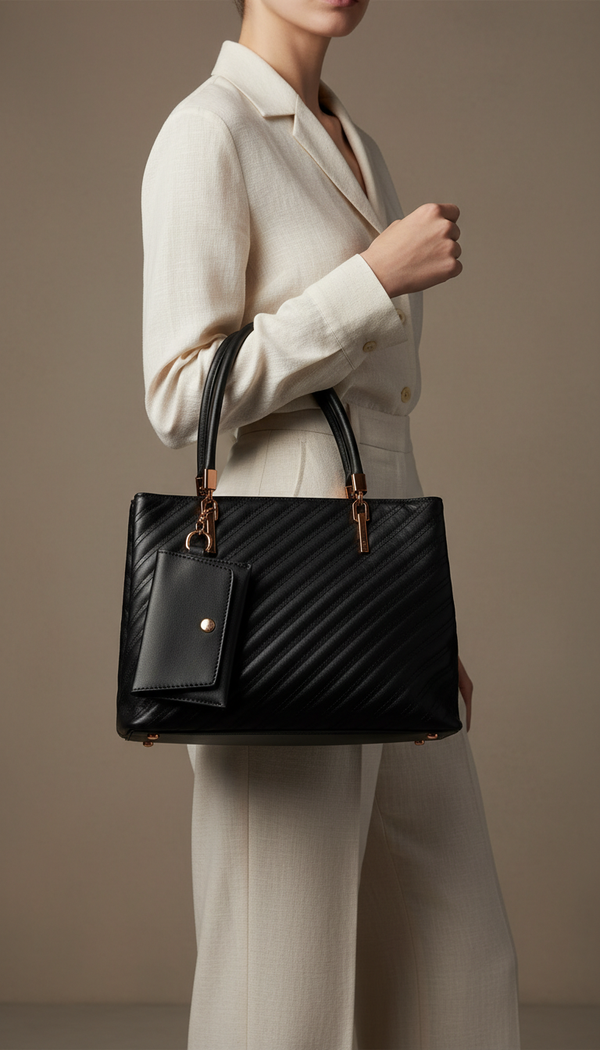 Black Formal Hand Bag For Ladies P36153