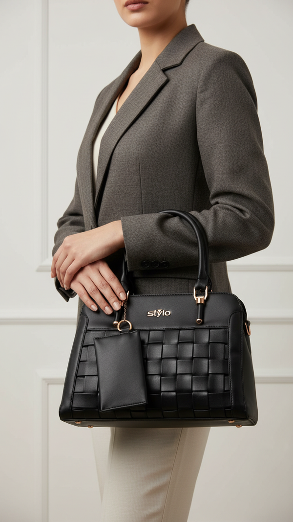 Black Formal Hand Bag P36154