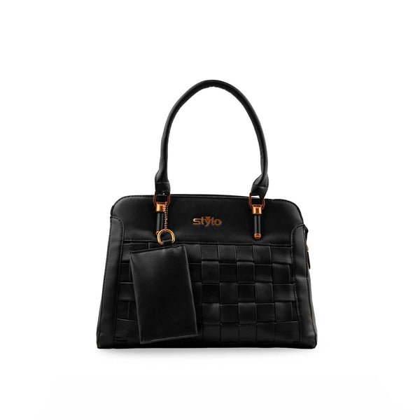 Black Formal Hand Bag P36154