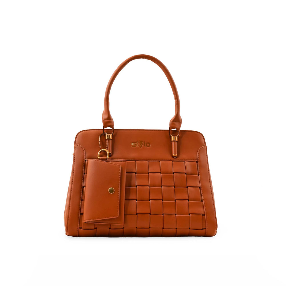Brown Formal Hand Bag P36154