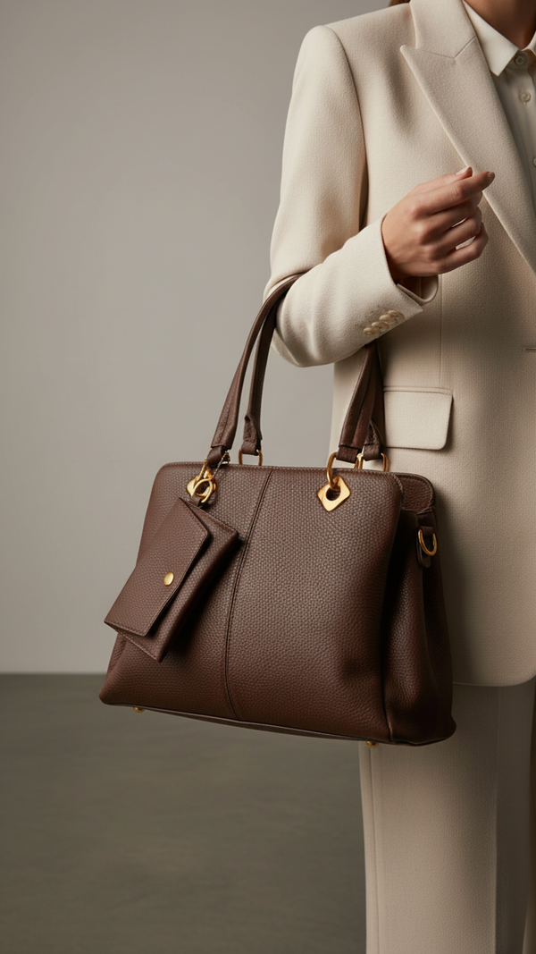 Brown Formal Hand Bag P36155