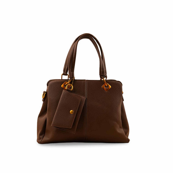 Brown Formal Hand Bag P36155