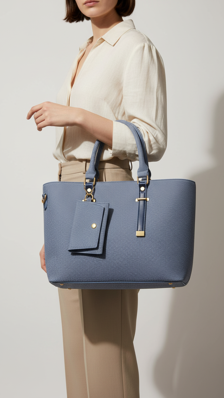 Blue Formal Hand Bag P36156