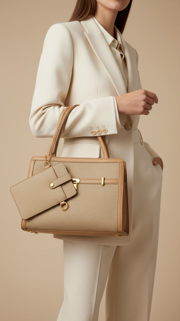 Apricot Formal Hand Bag For Women P36157