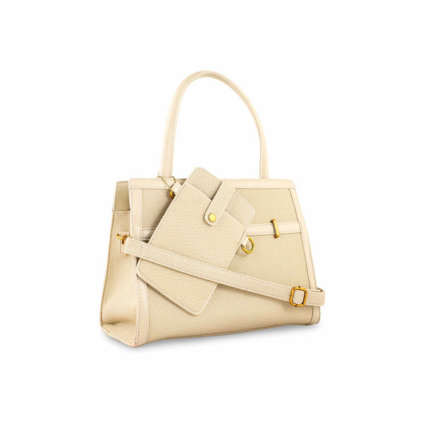 Khaki Formal Hand Bag For Women P36157