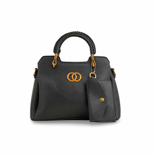 Black Formal Hand Bag P36160