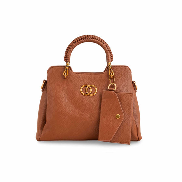 Brown Formal Hand Bag P36160