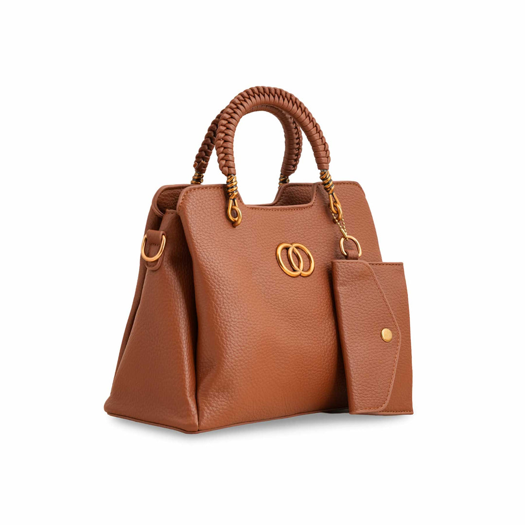 Brown Formal Hand Bag P36160