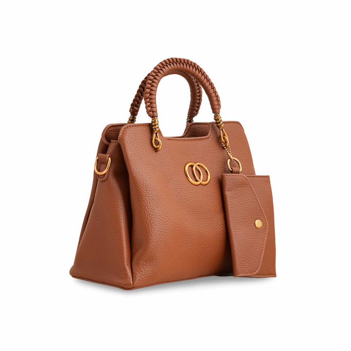Brown Formal Hand Bag P36160