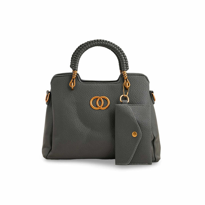 Grey Formal Hand Bag P36160