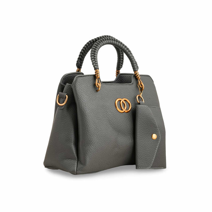 Grey Formal Hand Bag P36160