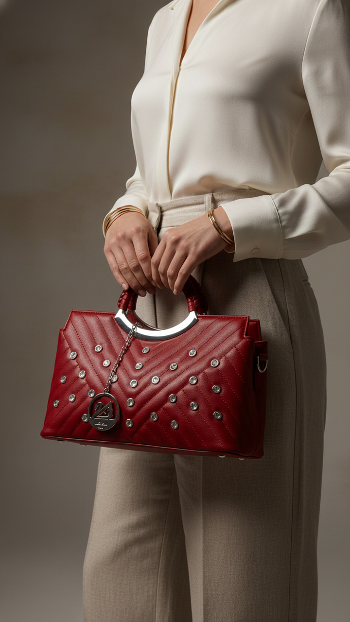 Red Formal Hand Bag P36161