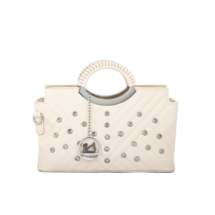 Beige Formal Hand Bag P36161