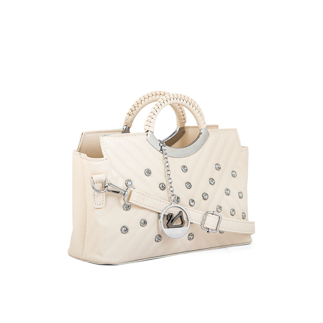 Beige Formal Hand Bag P36161