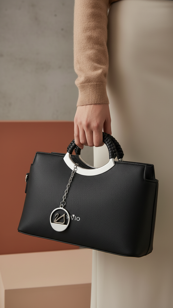 Black Formal Hand Bag P36165