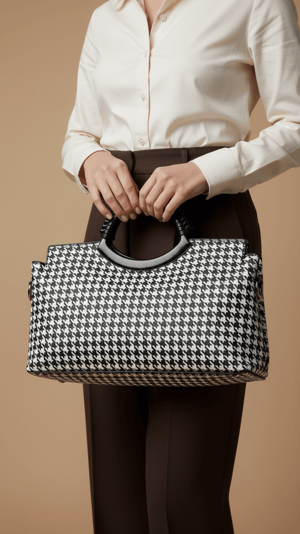 White Formal Hand Bag P36170