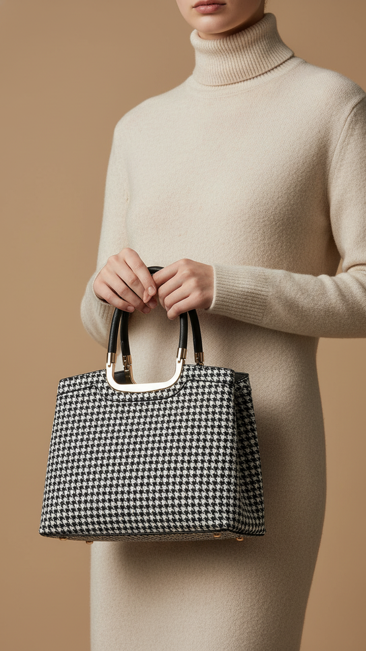 White Formal Hand Bag P36173