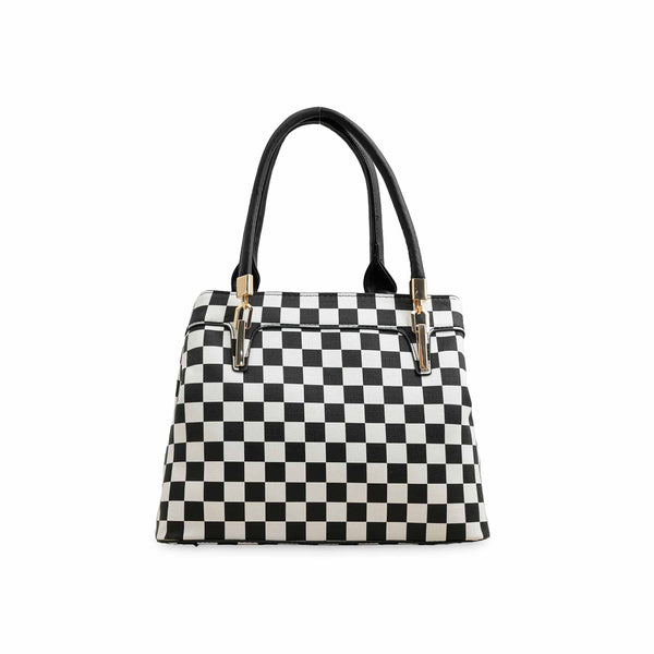 White Formal Hand Bag P36174