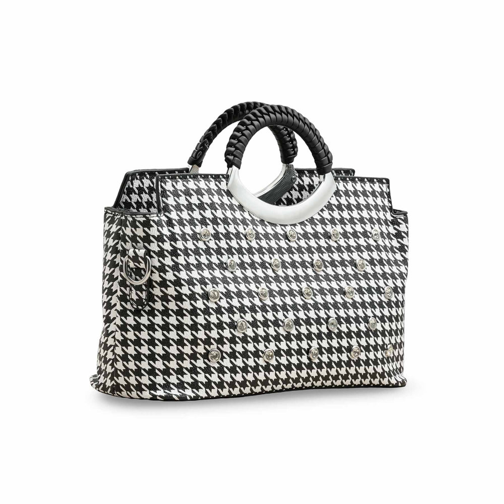 White Formal Hand Bag P36187