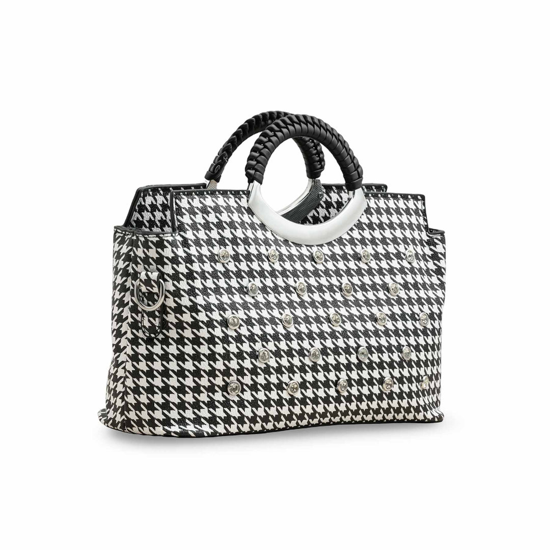 White Formal Hand Bag P36187