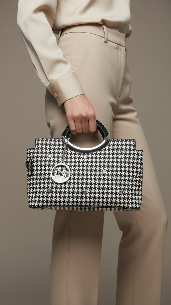 White Formal Hand Bag P36188