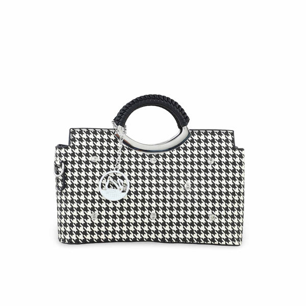 White Formal Hand Bag P36188