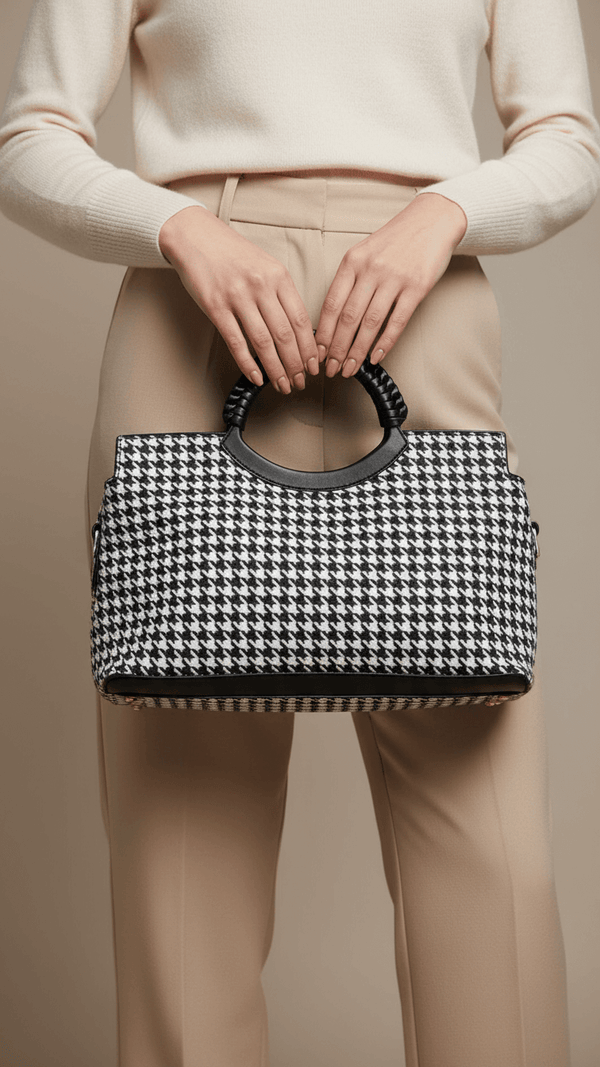 White Formal Hand Bag P36189