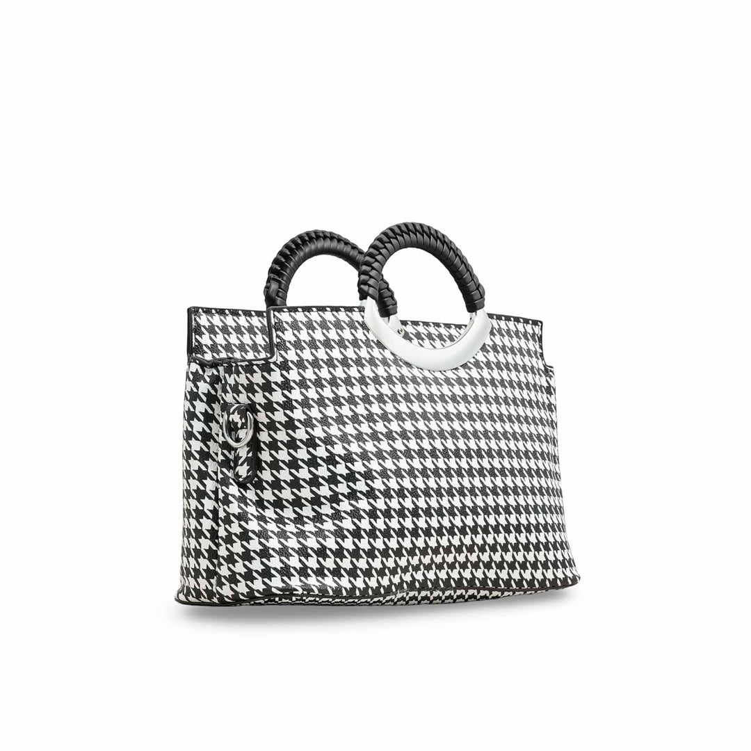 White Formal Hand Bag P36189