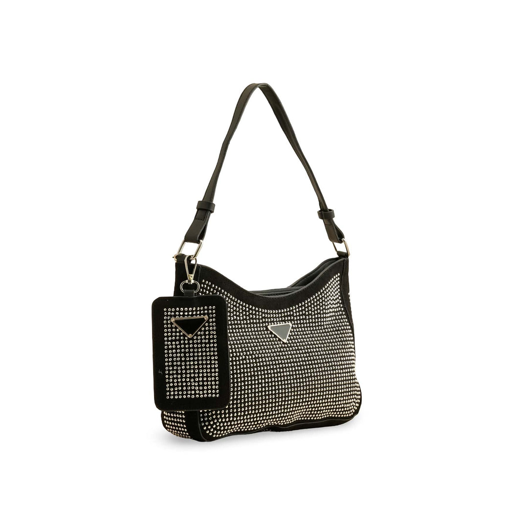 Silver Fancy Hand Bag For Ladies P36196