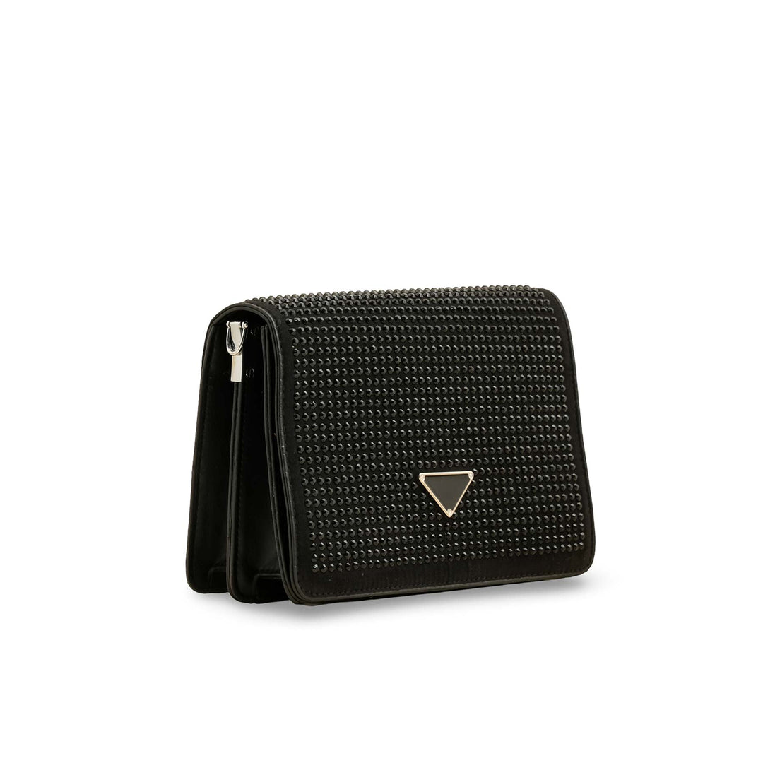 Black Fancy Hand Bag P36199