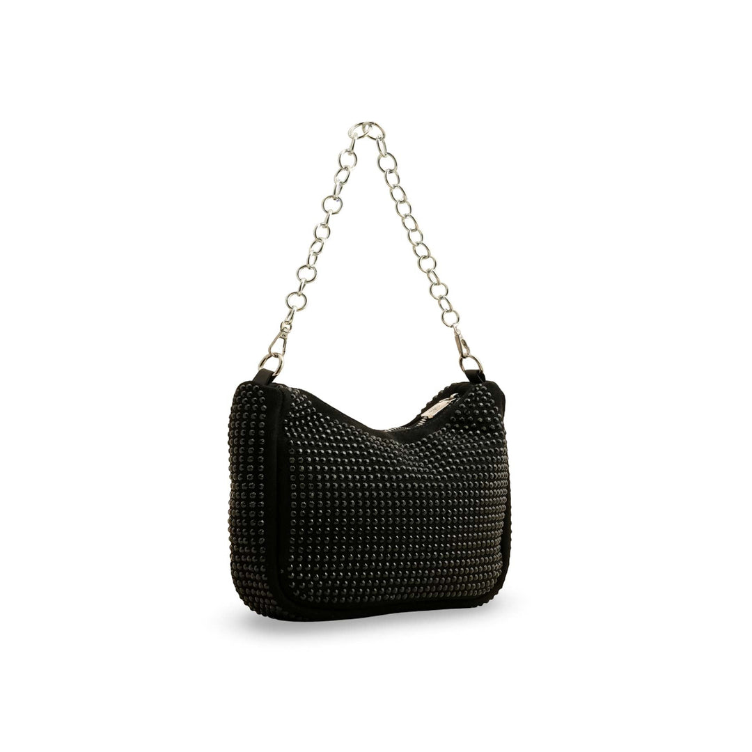 Black Fancy Hand Bag P36201