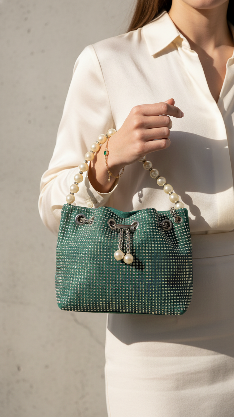 Green Fancy Clutch P36202