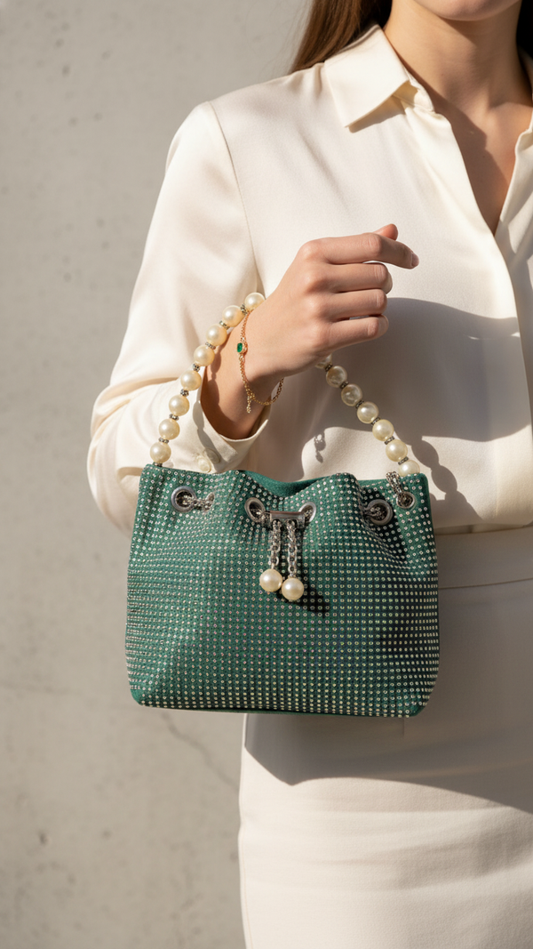 Green Fancy Clutch P36202