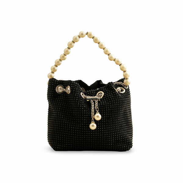 Black Fancy Clutch P36202
