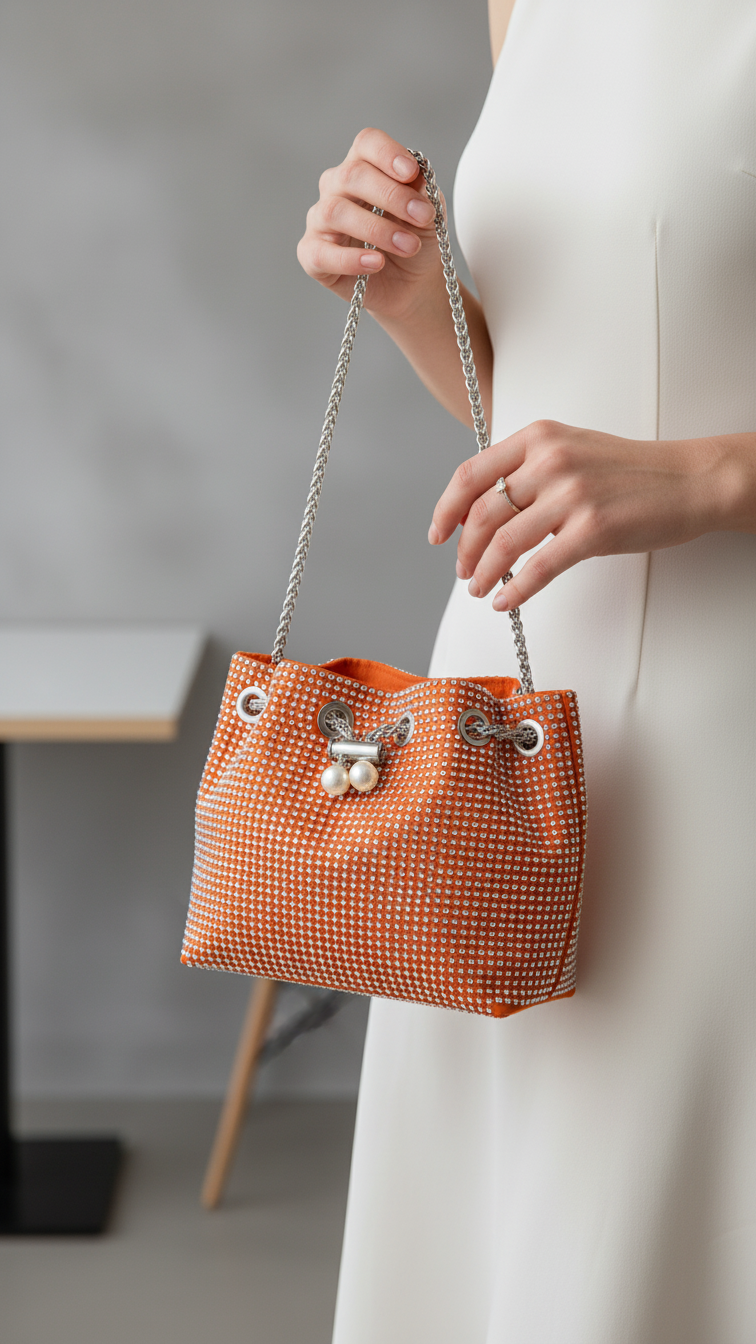 Orange Fancy Clutch P36204