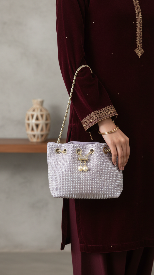 Purple Fancy Clutch P36204