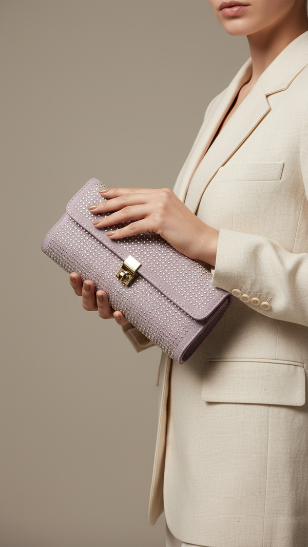Purple Fancy Shoulder Bag For Women P36205