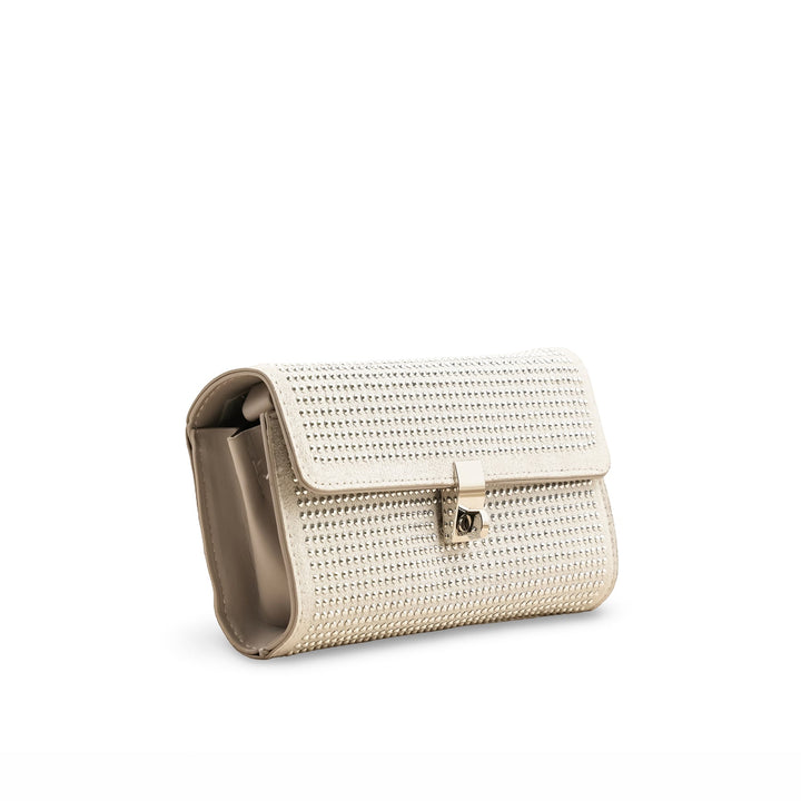 White Fancy Shoulder Bag For Women P36205