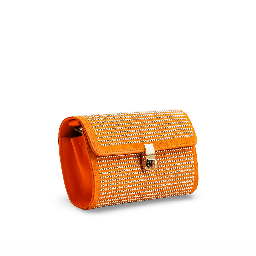 Orange Fancy Shoulder Bag For Women P36205
