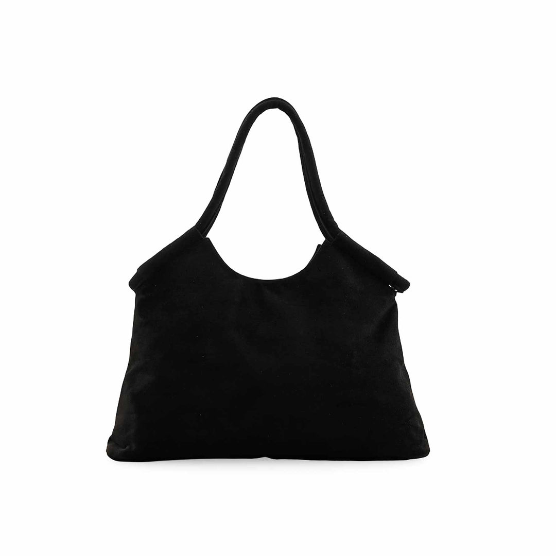 Black Fancy Hand Bag For Women P36206