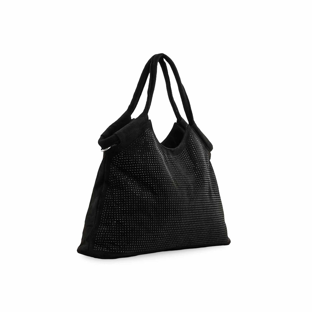 Black Fancy Hand Bag For Women P36206
