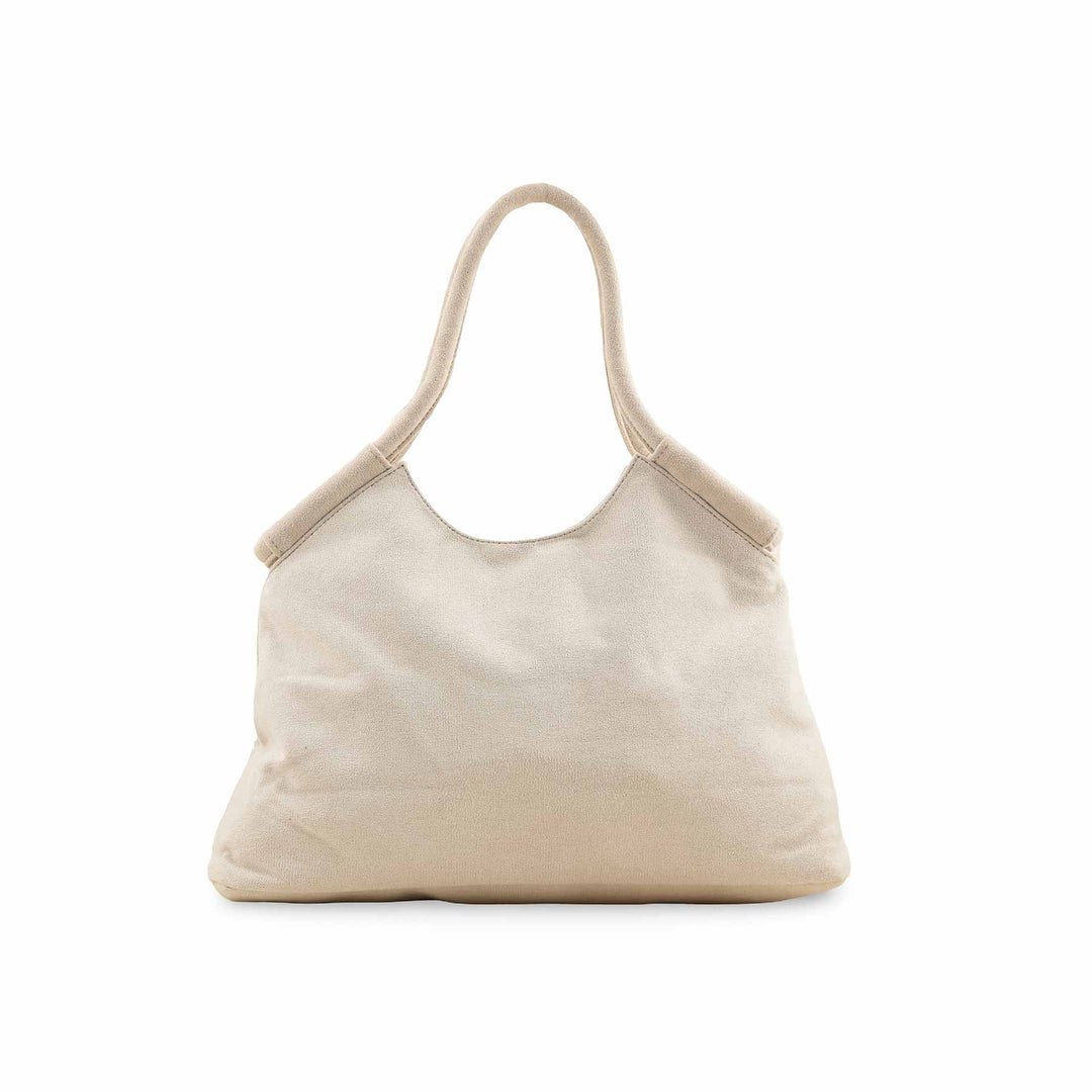 White Fancy Hand Bag P36206