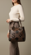 Coffee Formal Hand Bag For Women P36220