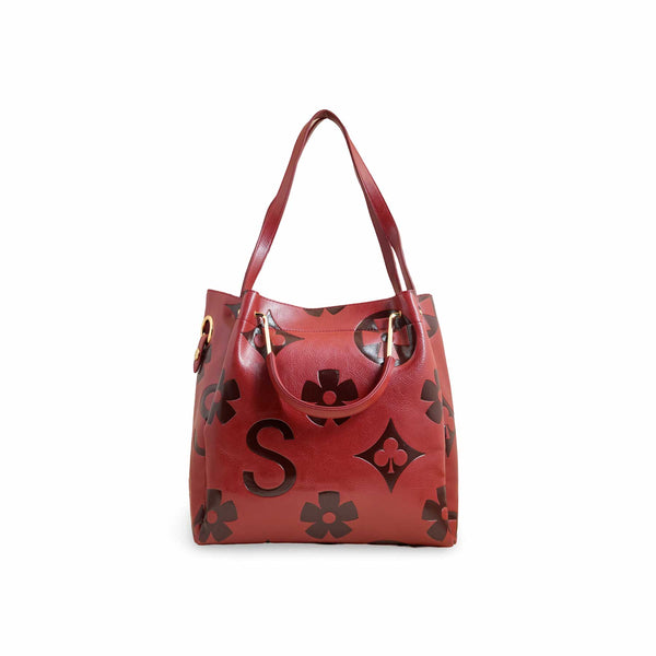 Red Formal Hand Bag For Women P36220