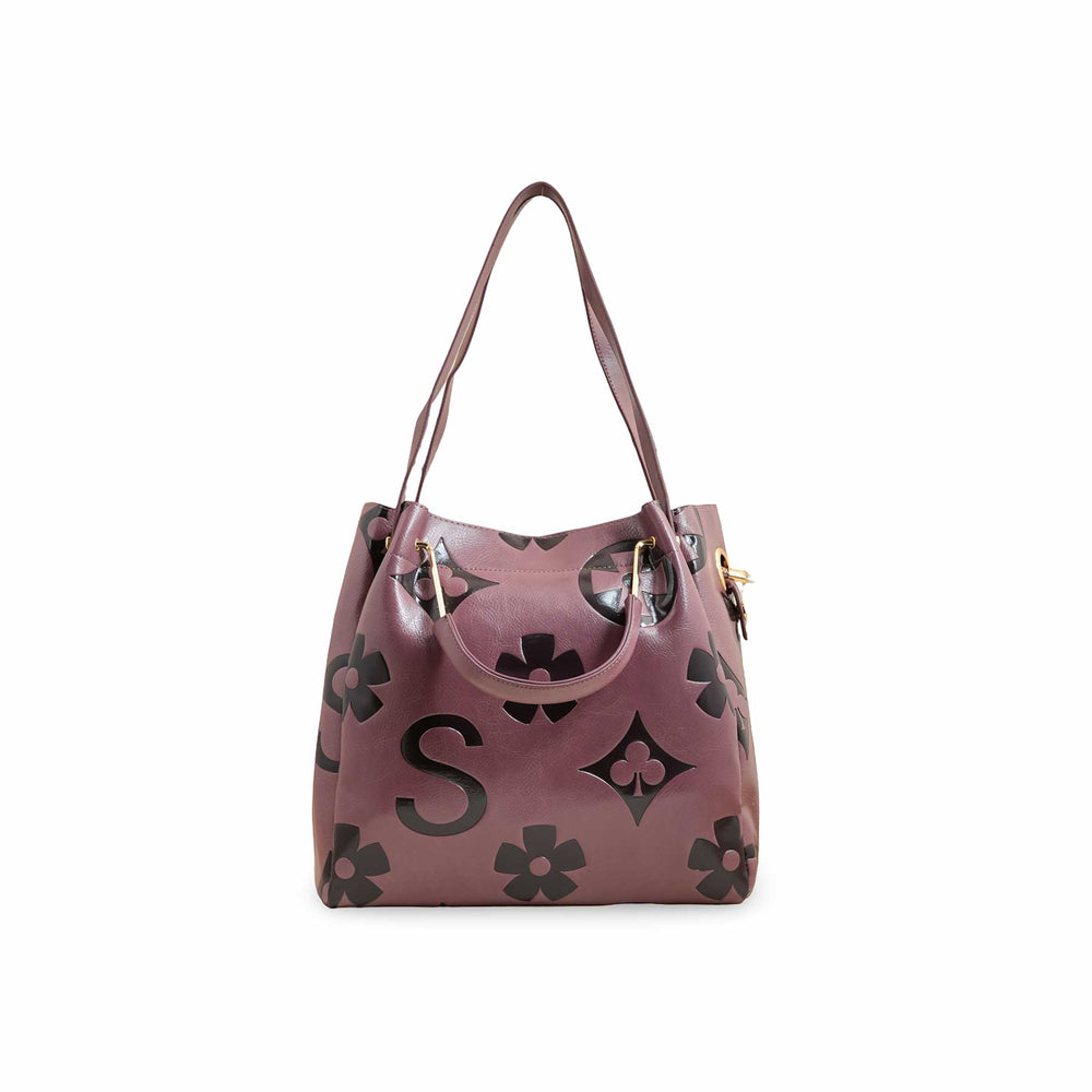Purple Formal Hand Bag For Women P36220