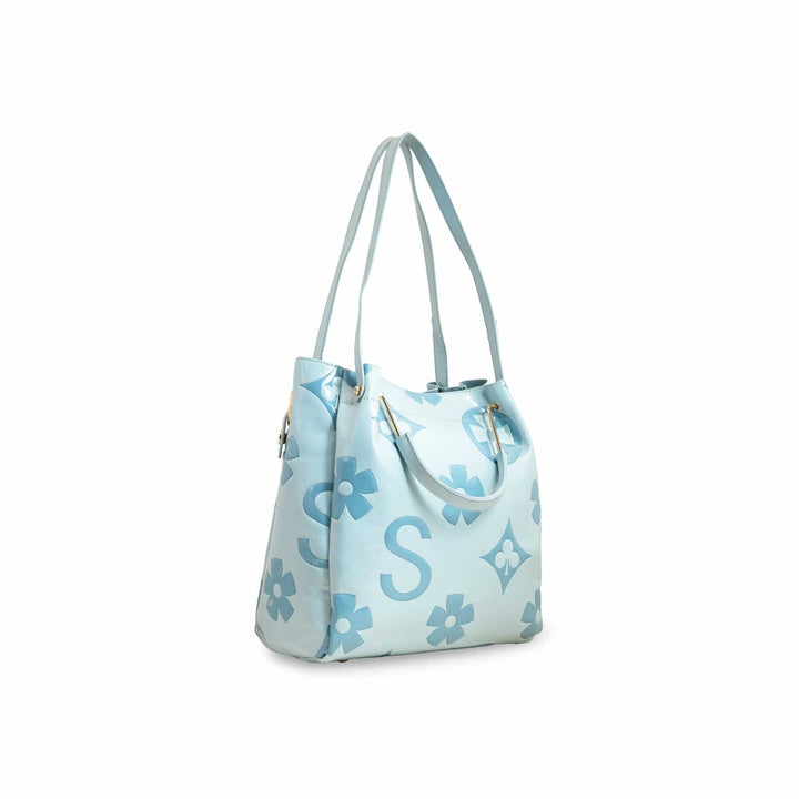 Sky Blue Formal Hand Bag For Women P36220