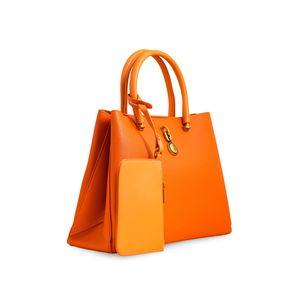 Orange Formal Hand Bags P36221